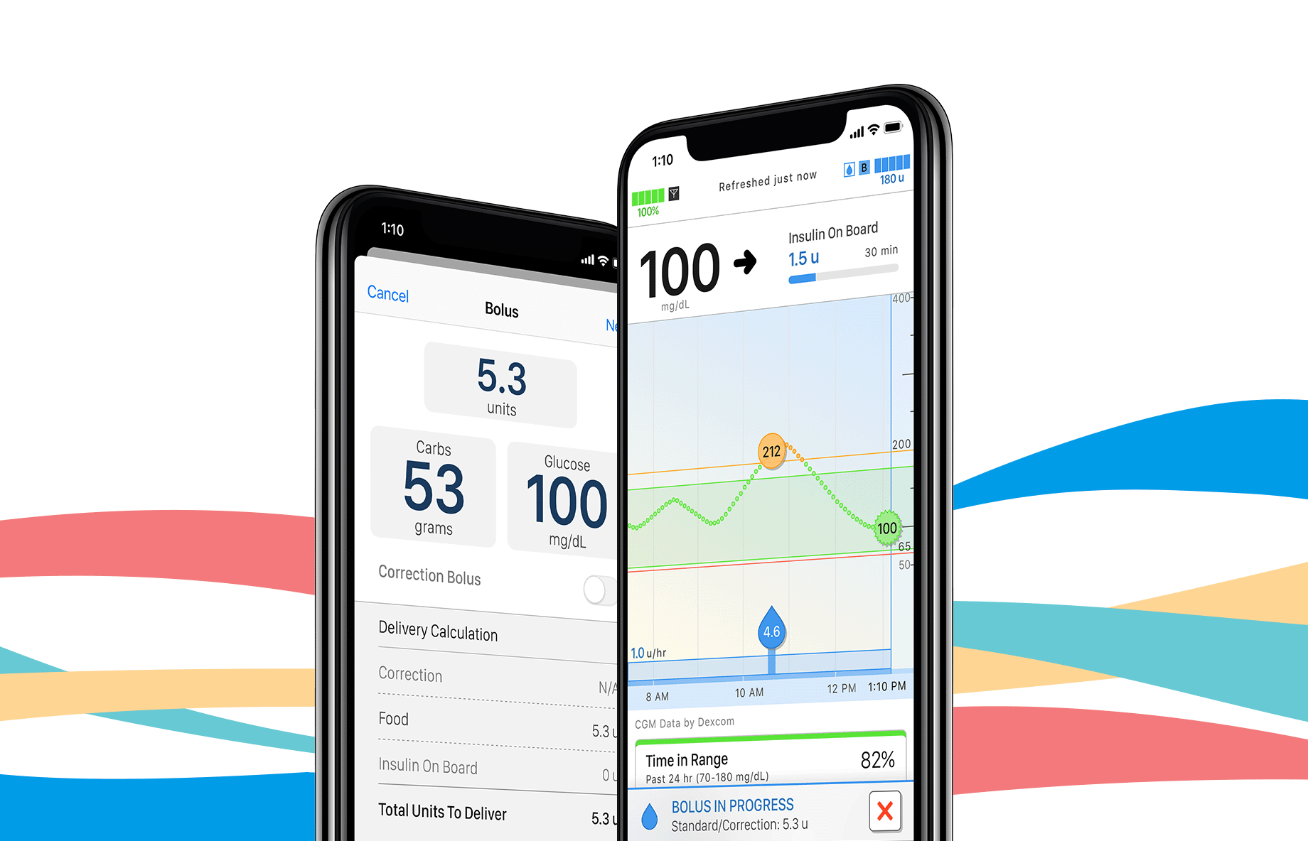 t:connect Mobile App Mobile Bolus